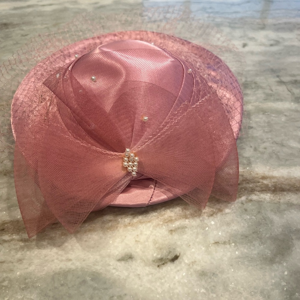 Women’s Accessories Vintage Pink Bow Hat
